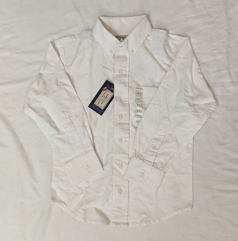 Boys Steve & Barry's white dress shirt